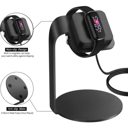Portable Smart Watch Charging Dock Station USB Charging Cable Cord Wire For Fitbit Luxe Sport SmartWatch Dock Charger Adapter