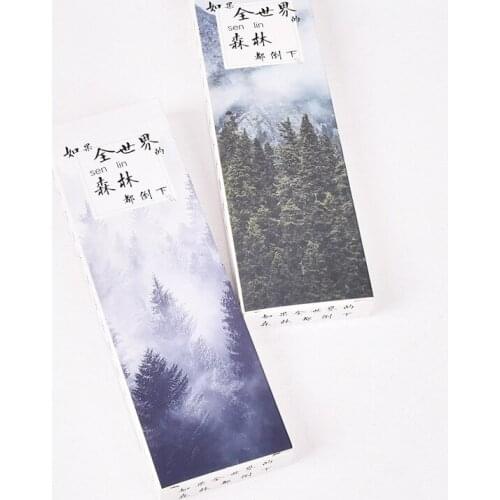 1pcs 43258 Korea stationery wholesale ZL0139 If the worlds forests are falling down Bookmark