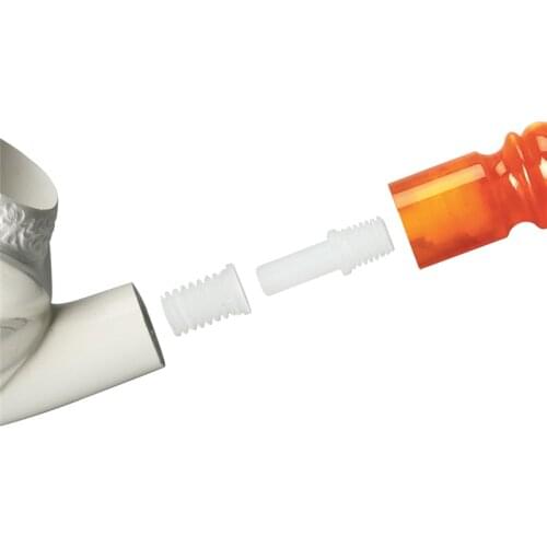 2Pcs white MUXIANG Screw Tenon and Pluggable Link stem, Special for Meerschaum smoking Pipe Making/Repairing jd0020