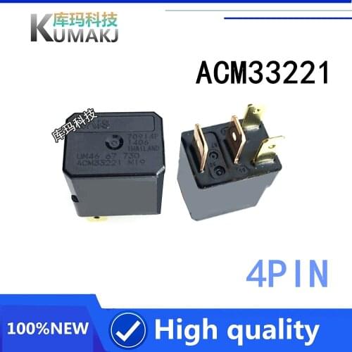 2PCS/LOT New Automobile relay ACM33221 alternative CM1A-R-12V-H78 UM4667730 M19 12V 4PIN