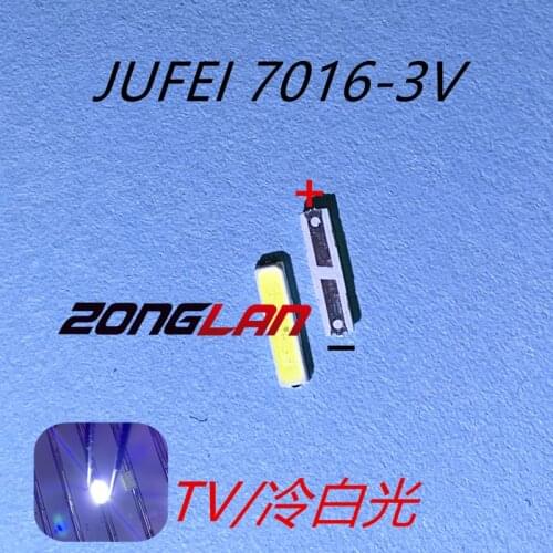 200pcs JUFEI LED 7016 LED Backlight TV DOUBLE CHIPS Cool white High Power 1.2W 3V 7016 for LED LCD Backlight TV Application