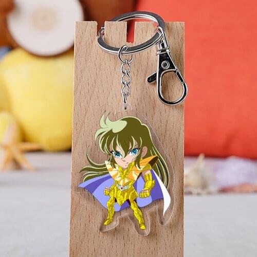 2021 Anime Keychain Double Sided Key Chain Acrylic Pendant Anime Accessories Cartoon Key Ring