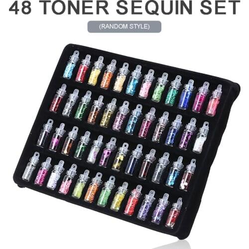 48PCS Slime Glitter Colorful Non-toxic Slime Sequins DIY Soft Slime Toys Kids Gifts Art Craft Ornament Party Decoration Floral