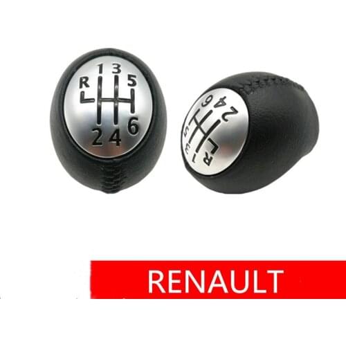 5/6 Speed Car Gear Shift Knob Head Stick Gloss Matt Gear Shifter For RENAULT Laguna Megane 2 Clio 3 Scenic 2