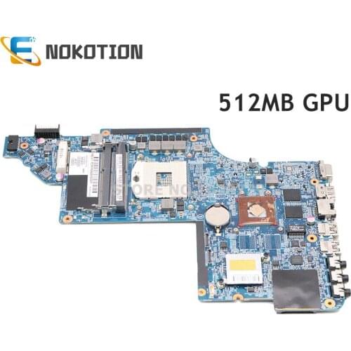 NOKOTION 665348-001 Main board For HP Pavilion DV6 DV6-6000 Laptop Motherboard HM65 DDR3 HD7400M Video card 100% Tested