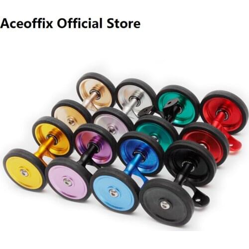 ACEOFFIX For Brompton Fender Wheel 46mm Mudguard Double Easywheel closed Wheel