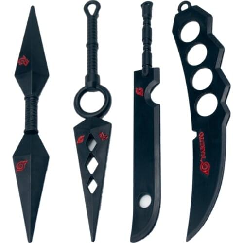 Sarutobi Asuma Weapon Anime Cosplay Props Kunai Shuriken Momochi Zabuza Hokage Ninja Akatsuki Accessories Kids Toy Gift Box