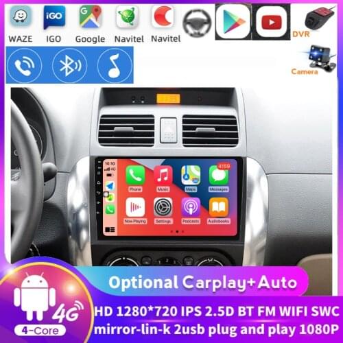 Android For SUZUKI SX4 2006 2007 2008 2009 2010 2011 2012 2013 2014 Car Stereo Radio Gps Player Support Car Information/Music