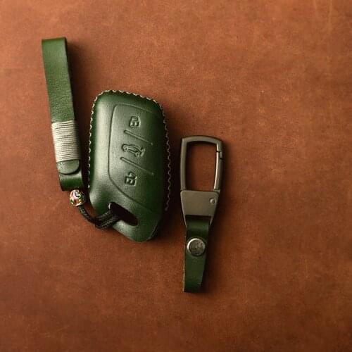 Genuine Leather Car Remote Key FOB Case Key cover for MG MG6 ZS HS EV EZS EHS mg3 gs mg7 GT 2015 2016 2017 2018 2019 2020