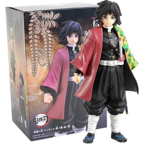 Anime Kimetsu No Yaiba Action Figure Demon Slayer Figurine Tomioka Giyuu Figur PVC Model Toys Collection Decoration Doll Gifts