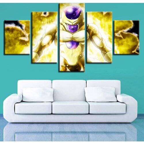 Sticker Picture Anime Diamond Wall Painting Goku Saiyan 5D 5 Pcs Full Round Drill Home Decor Embroidery Cross Stitch Beadwork