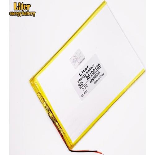 Lithium polymer battery 25100150 3.7V 5000mah 10 -inch Tablet PC built-in battery