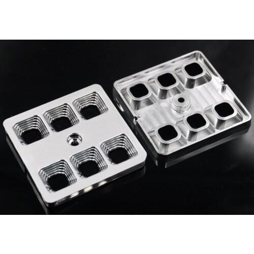 #NHA-49.8 High quality Led Reflector Cup, 5050 Reflective Cup, Size: 49.8X49.8X6.05mm, Surface: Plating, PC Materials