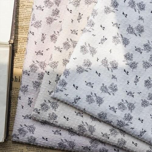 New Dyed Printing Bright Silk Cut Flower Chiffon Fabric For Spring And Summer Dress Shirt Clothing