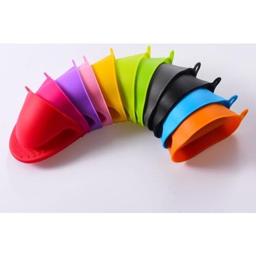 High quality Oven Mitts Silicone Heat Resistant Gloves Clips Insulation Non Stick Anti-slip Pot Bowel Holder Clip Cooking Baking