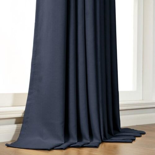 LISM Blackout Curtain For Living Room Bedroom Solid Modern Window Treatment Blind Finished Curtain Drape Kitchen Home Decoration