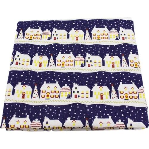 Printed Linen Cotton Fabric For Patchwork Quilting Sewing DIY Sofa Table Cloth Furniture Cover Tissue Curtain Bag Cushion Fabric