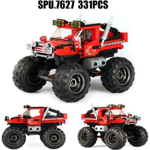 Xb03025 331pcs Super Big Foot Car Suv Off-road 2 Building Blocks Toy