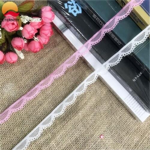 !1.3cm S1248 high quality white, pink multi-color lace ribbon lace decoration for sewing womens underwear edge