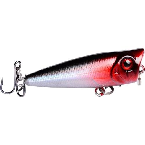 1Pcs Topwater Fishing Lure 5cm 5g Floating Popper Wobblers Artificial Hard Fake Baits Bass Crankbaits Isca Fishing Tackle