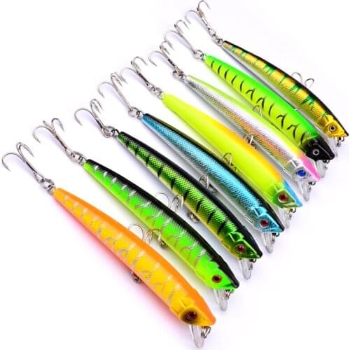1pcs Minnow Fishing Lure 8-color Plastic Hard Bait 9.5cm 8g Fishining Tackle Crankbaits Bionic Fishing Lures for All Water