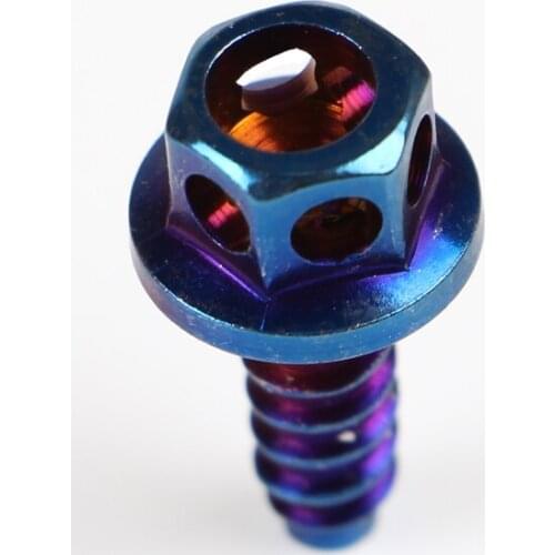 10pc/lot 304 stainless steel hex screws /hollow out big head flange tapping screw M4*15mm/M5*15mm color screw