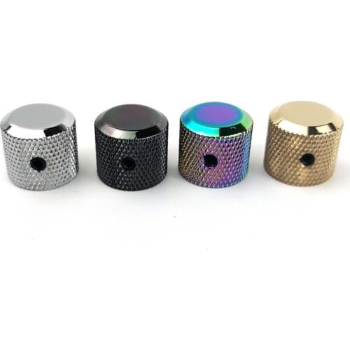 3Pcs Potentiometer Control Knobs with 6mm(0.24”) Dia Shaft Pot - High Grade Knurled Volume Tuning Audio Knob CNC Machined Chrome
