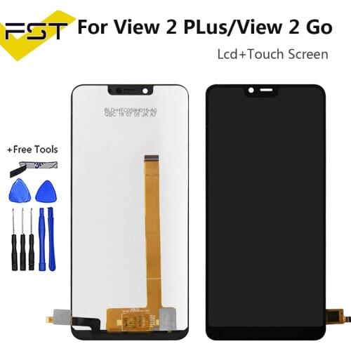 5.93''Black For Wiko View 2 Plus LCD Display with Touch Screen Digitizer Mobile Phone Accessories For Wiko View 2 Go Lcd +Tools