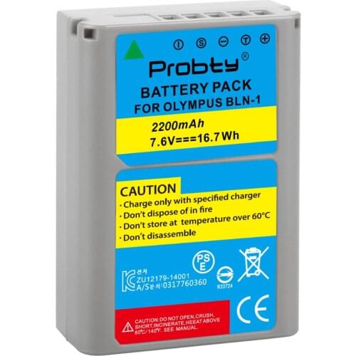 1pc 2200mAh BLN-1 PS-BLN1 Digital Camera Battery For OLYMPUS PS-BLN1 BLN 1 Rechargeable Battery for E-M5 EM5 OMD OM-D