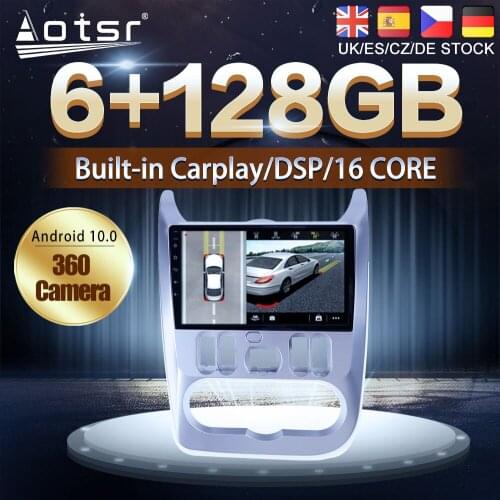 Android 10 128G For Renault Logan 2009 2010 2013 Car DVD GPS Navigation Auto Radio Stereo Video Multimedia Player HeadUnit 2din