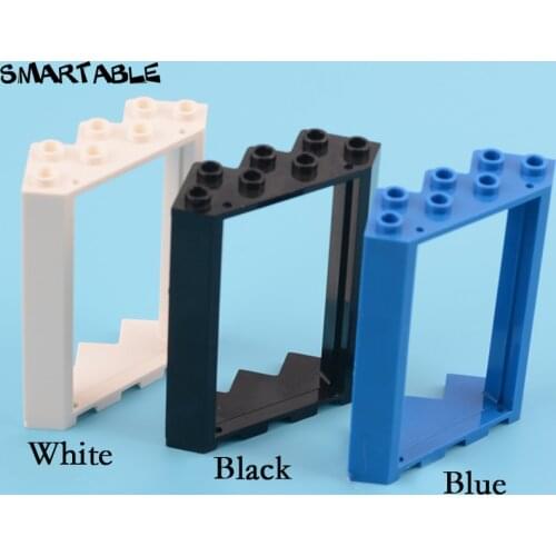 Smartable Door Frame 4x4x6 Corner Building Block MOC Train Parts Toy For Kids Educational Compatible City 28327 6pcs/lot