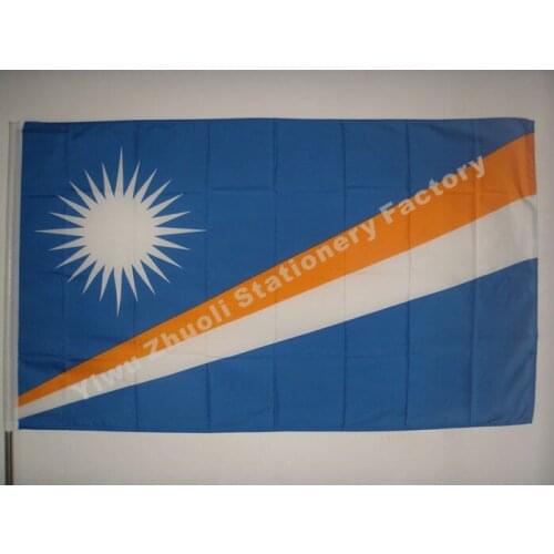 Marshall Islands Flag 150X90cm (3x5FT) 115g 100D Polyester Double Stitched High Quality Free Shipping