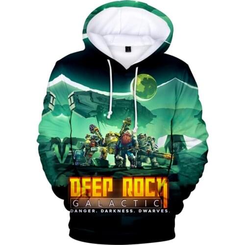 Deep Rock Galactic Game 3D Prints Hoodies Women Men Fashion Long Sleeve Hooded Sweatshirt Hot Sale Casual Streetwear Clothes
