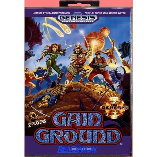 Gain Ground 16 Bit MD Game card with Retail Box For Sega Genesis & Mega Drive