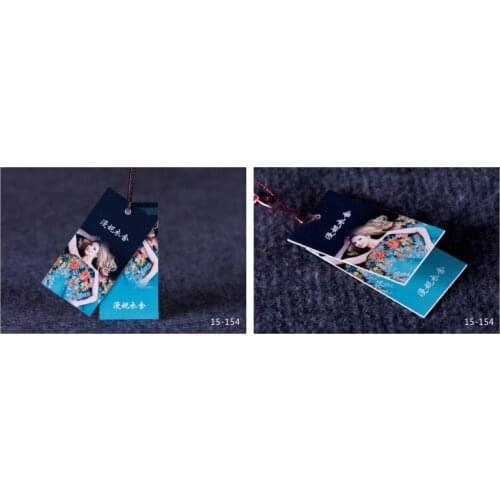 Customized paper hang tag/clothing swing tag labels/garment bag printed tags brand care labels logo JYYJ027