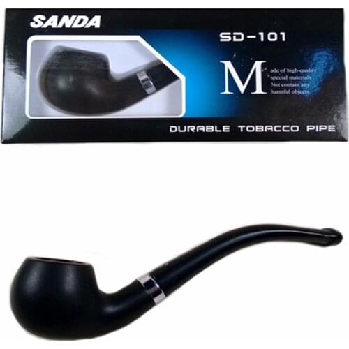 Classic Black Pipe Chimney Smoking Pipes Mouthpiece Herb Tobacco Pipe Cigar Gifts Narguile Gift Grinder Smoke