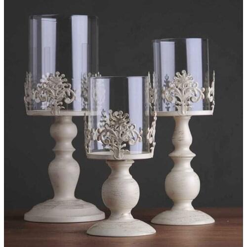 Creative home decorations gifts retro iron candlesticks birdcage family candles romantic wedding furnishings Gifts