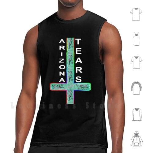 Arizona Tears tank tops vest 100% Cotton Sadboys Yung Lean Arizona Satan