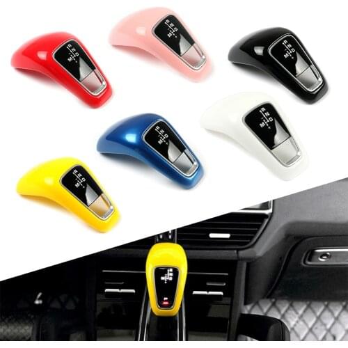 Car Gear Head Shift Knob Cover Trim Replacement ABS Decoration For Porsche Cayenne 2018 2019 2020 2021 6Colors