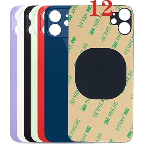 OEM quality Big Hole For iPhone 12 Back Glass Housing Phone Camera Ring Glasses Replacement Part Easy fix