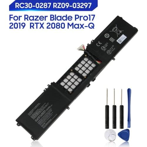 Original Replacement Battery For Razer Blade Pro17 2019 RZ09-03297 RTX 2080 Max-Q RC30-0287 Genuine Laptop Battery 4583mAh