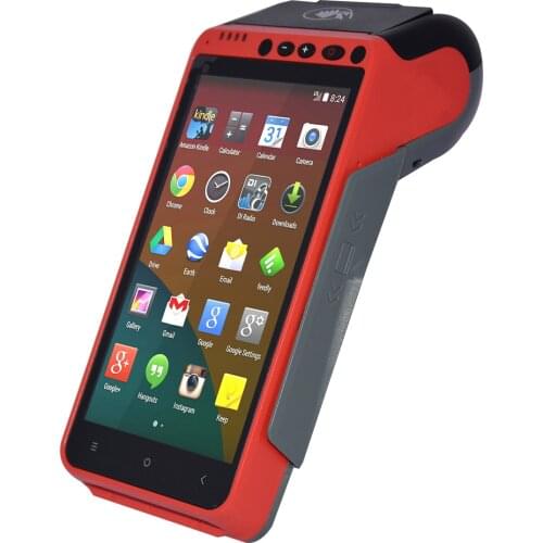 Handheld Android 7.0 POS Terminal Touch Screen with thermal printer optional with 2D Barcode Scanner and fingerprint reader