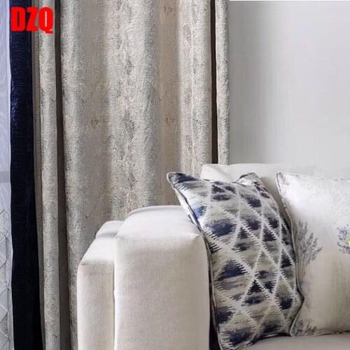 Italian-Style Simple Curtain with Cotton High-Precision Jacquard High-Grade Fabric Light Luxury Nordic Living Room Bedroom Study