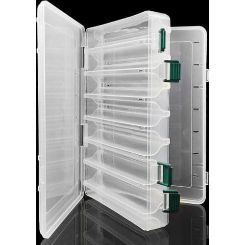 Fishing Boxes Storage High-Quality Fishing Carp Accessories Accommodate Bait Fishing Equipment Double-Sided 14-Cell X318G
