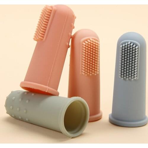 New Color Baby Finger Toothbrush Soft Silicone Baby Oral Health Care BPA Free Teeth Clean Brush Food Grade Silicone