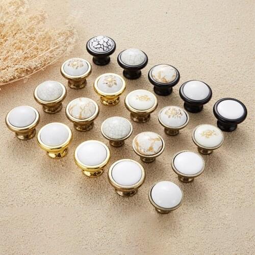 Modern Single Hole Handles Gold Black Cabinet Handle Door Drawer Minimalist Button Furniture Wardrobe Door Knobs Hardware