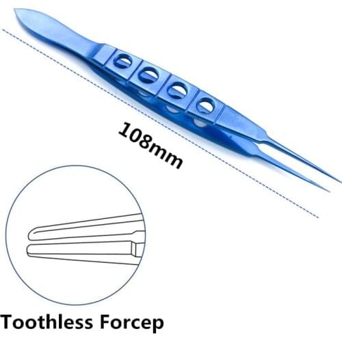 Titanium Straight Tying Forcep 108mm ophthalmic eye surgical instrument