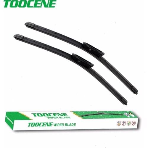 Toocene Windshield Wiper Blades For Fiat Qubo 2008 -2015 pair 26''+19'' front window windscreen wiper Car Accessories