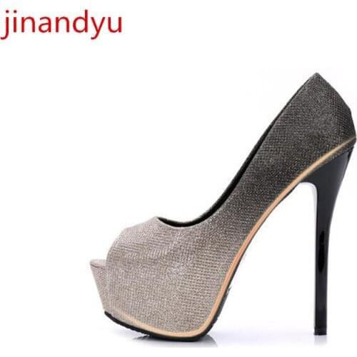 High Heels Platform Women Shoes Pumps Bling Peep Toe Wedding Shoes Bride Pink Heels Fashion Women Sandals High Heel Female Shoes