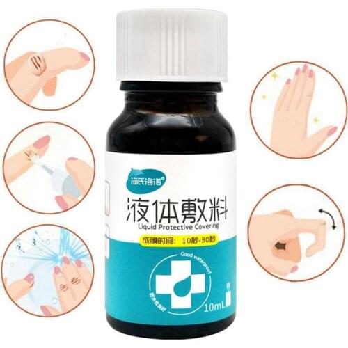 10ml Waterproof First Aid Liquid Bandage For Small Healing Plaster Wounds Cut Disinfecting Adhesive Hemostasis Gel Band aid